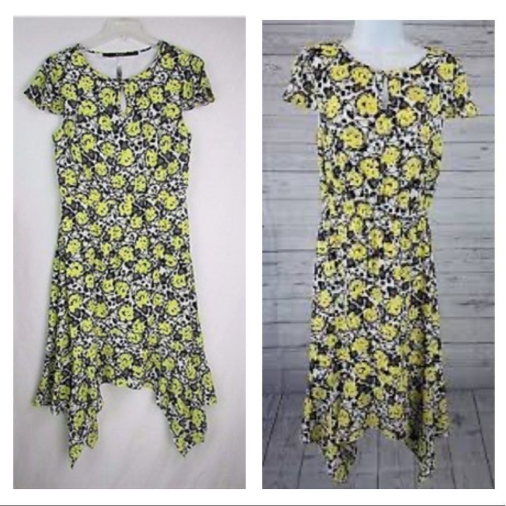 Kensie Butterfly Print Dress